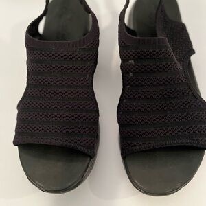 Women's Black Skechers Sandals